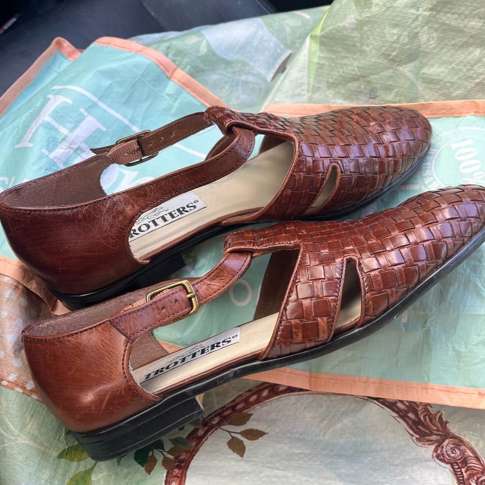 Vintage fisherman leather sandals women’s size 8.5